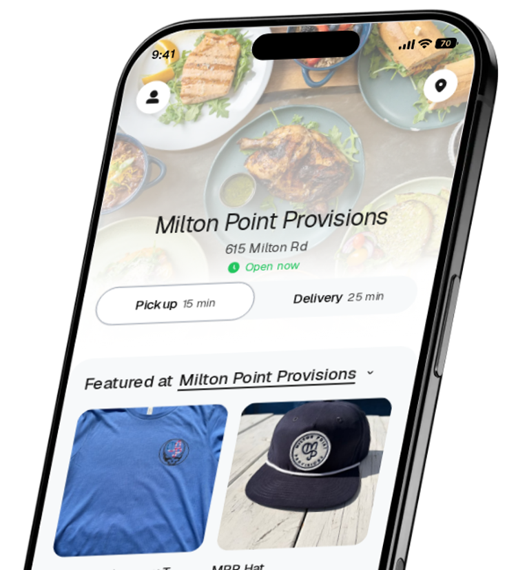 Milton Point Provisions app preview